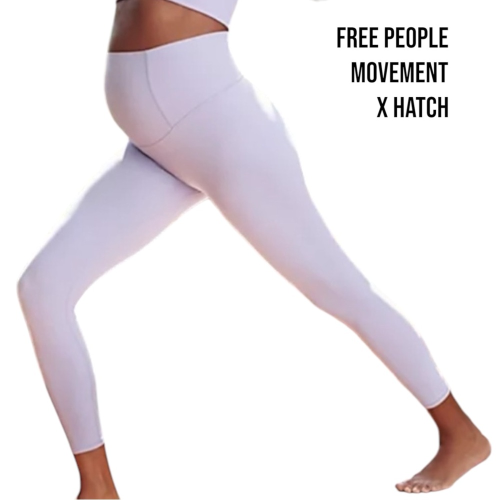 NWT Free People FP Movement x Hatch NEVER BETTER MATERNITY LEGGINGS Small ORCHID